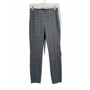 Rag & Bone Side Zip Gray Plaid Slim Dress Pant Sz 4